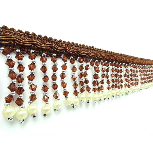 Door Curtain Fringes - Various Sizes Available Brown and White Colors - Ideal for Elegant Decoration with Versatile Use