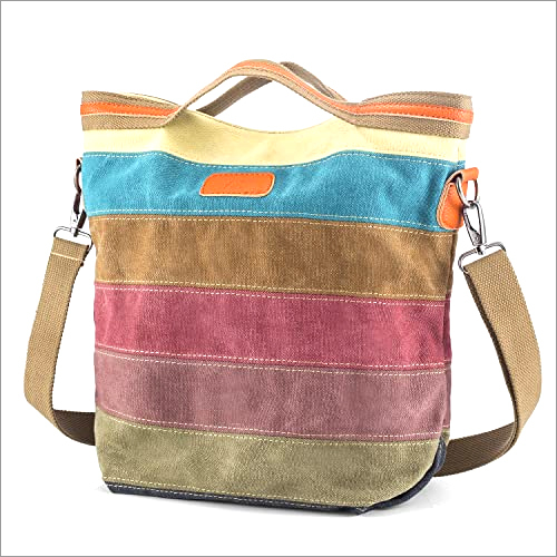 Cotton Handbags - Multicolor, Different Sizes Available | Stylish Handles, Versatile Design