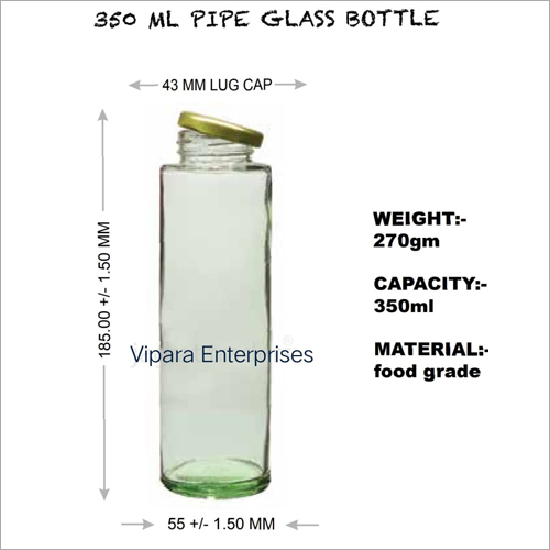 350 ML Pipe Glass Bottle