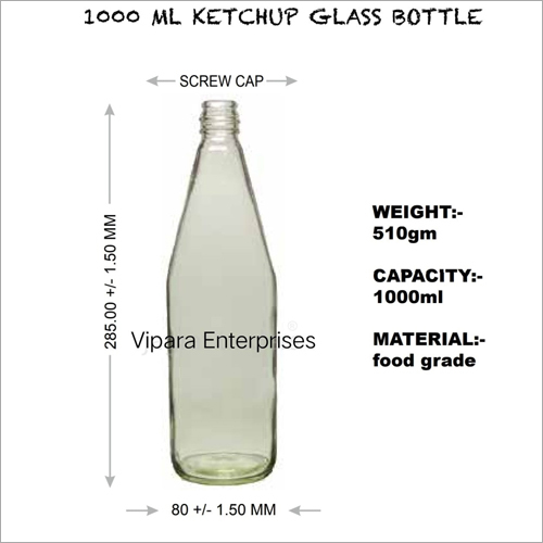 1000 ML Ketchup Glass Bottle