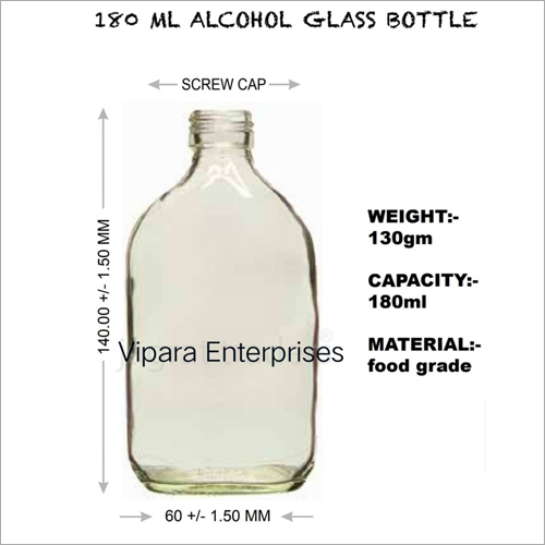 180 ML Alcohol Glass Bottle