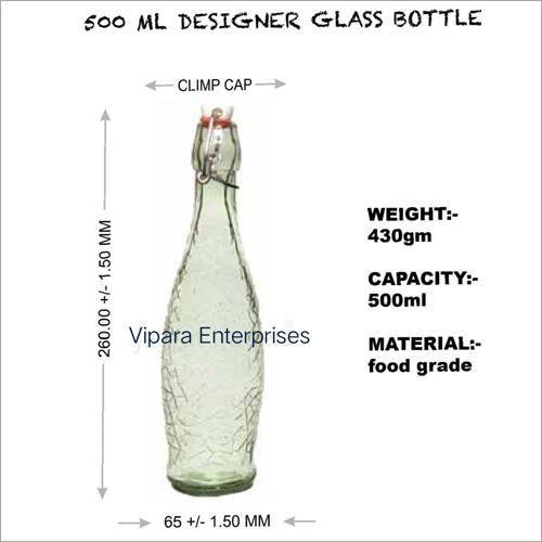 500 ML Designer Glass Bottle