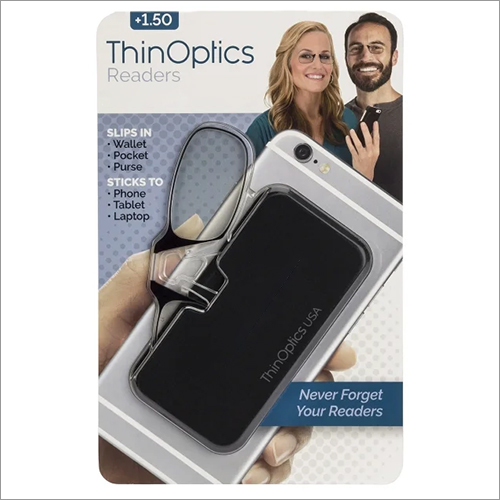 ThinOptics Black Go-Reader Reading Glass (+1.00, +1.50, +2.00, +2.50)