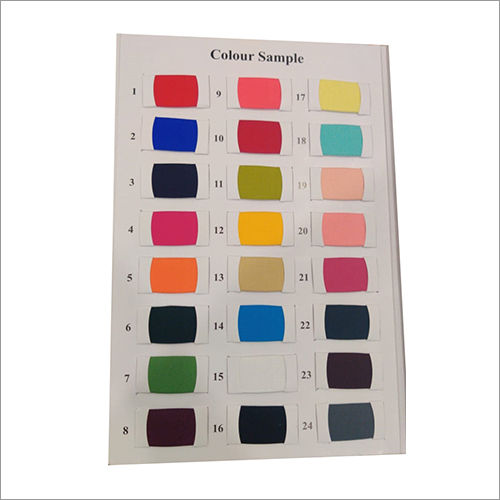 Dyed Rayon Colour Chart