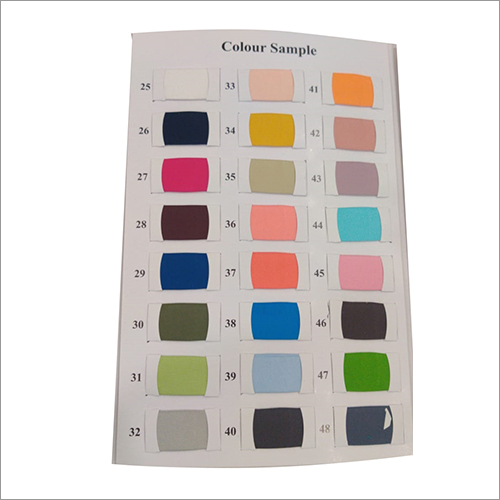 Dyed Rayon Colour Chart