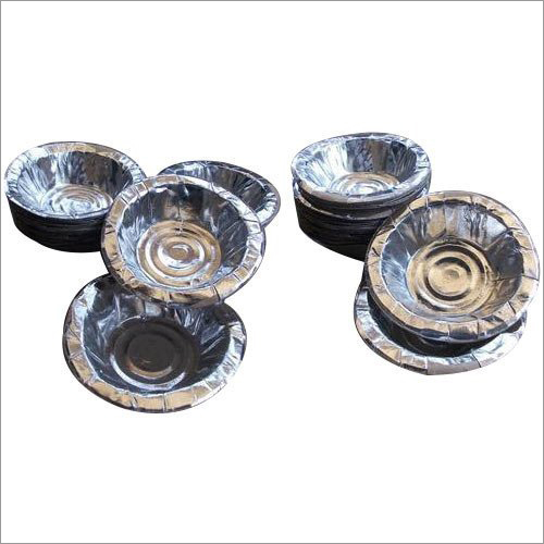 80 GSM Silver Paper Bowl - 6 Inch Size | Disposable Paper Material, Ideal for Events and Parties
