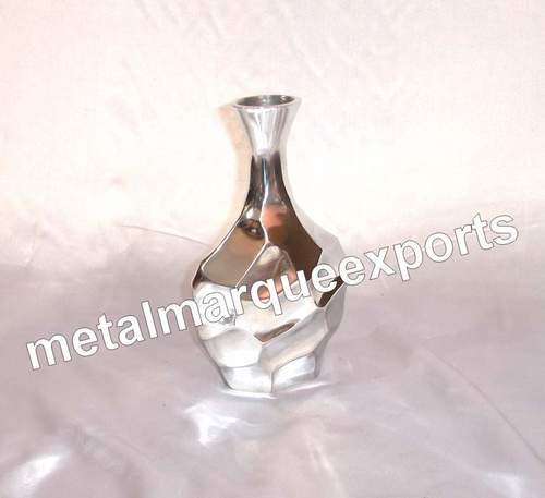 Bottle Shape Aluminum Table Top Flower Vase