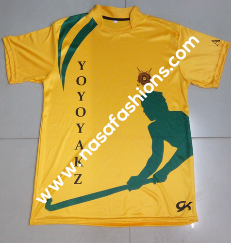 TEAM JERSEY - 100% Polyester Full Sublimation T-Shirts | Regular & Customized Fit, Dry Fit Fabric, Available in Multiple Sizes & Print Options