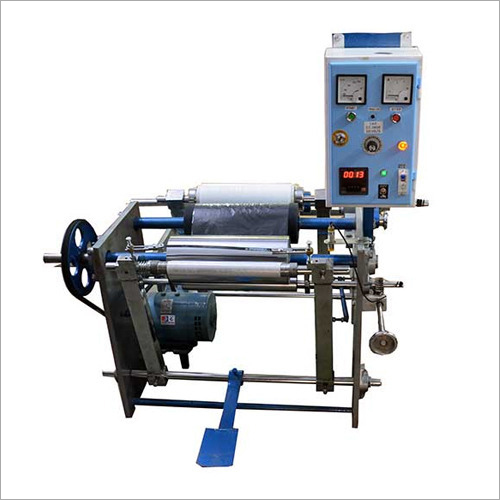 Aluminum Foil Cum Stretch Wrapping Rewinder Machine