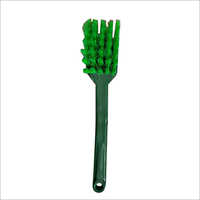 Plastic Green Sink Brush - Plastic Material , Household Cleaning Tool In Vibrant Green Color For Effective Dish And Sink Maintenance