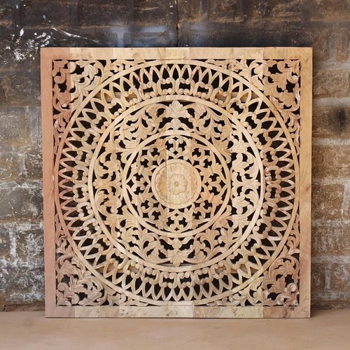 Antique Imitation Carved Wood Panel