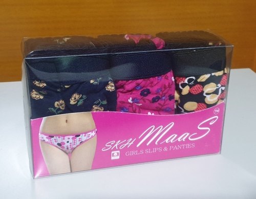 Printed Ladies Inner Wear PVC Packaging Box