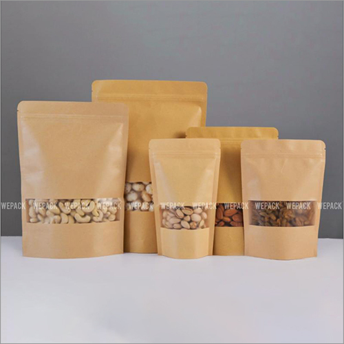 Brown Kraft Paper Window Pouch