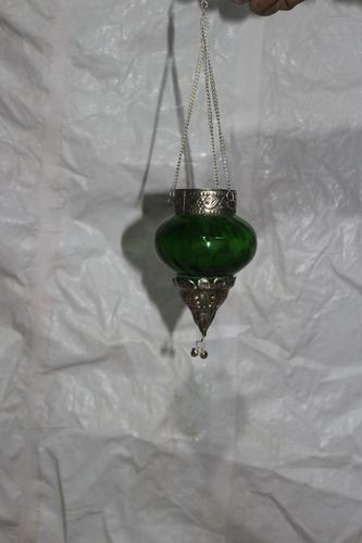 Glass hanging lamp