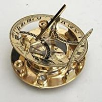 NauticalMart Brass Compass 5" Sundial Clock Calibrated Nautical Gift Table Decor