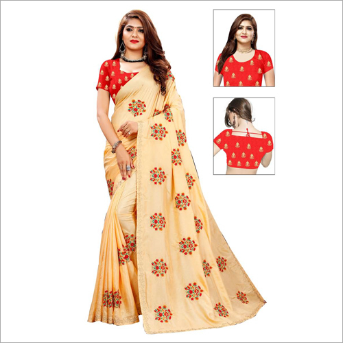 Bandhani Printed Chiffon Saree