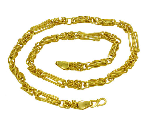 18K Micro Gold Plated Men & Women Chain (18 Inch)