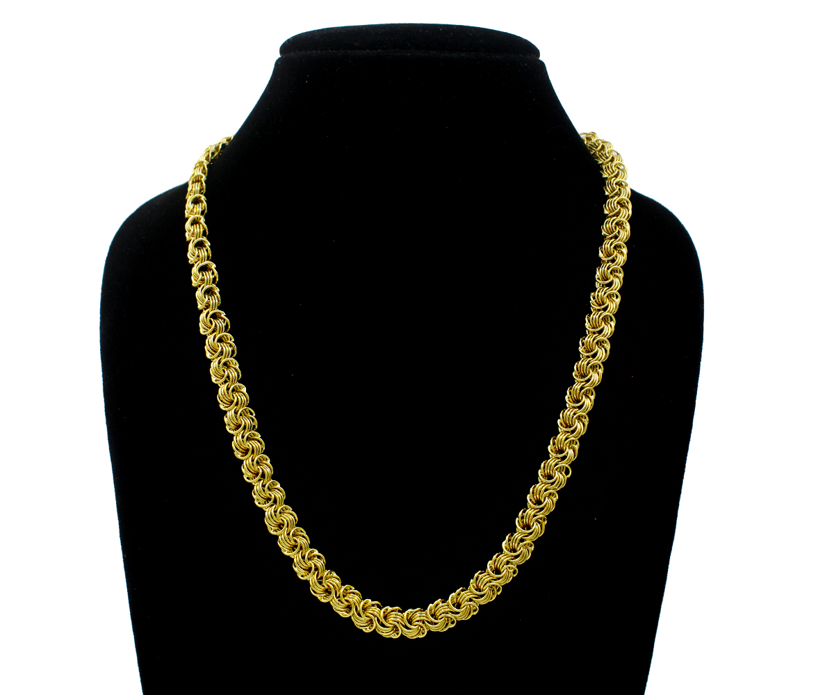 18k Micro Gold Plated Men & Women Chain (18 Inch)
