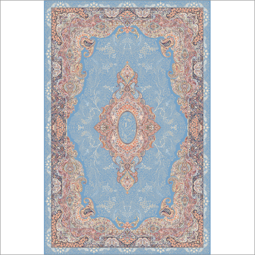 Blue Silk Carpet By ALMAS KAVIR CARPET