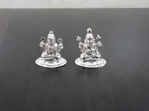 Silver god statues