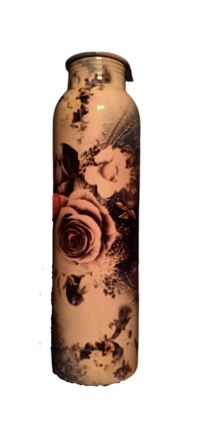 Floral Printed Copper Bottles
