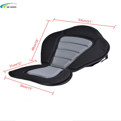 Kayak Padded Seat, SUP backrest seat, Rowing Boat Soft Non-Slip Adjustable with Cushion sit on top of SUP, boat,canoe black