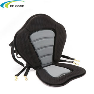 Kayak Padded Seat SUP backrest seat Rowing Boat Soft Non-Slip Adjustable with Cushion sit on top of SUP boat canoe black