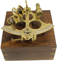 Brass Sextant Maritime Nautical Marine Captain Sextant 8" Astrolabe