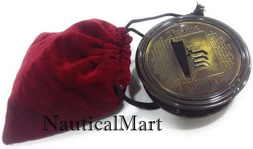 Metal Brass Compass Antique Finish Titanic Compass Vintage Nautical Sailor Article - Maritime Magnetic Gift