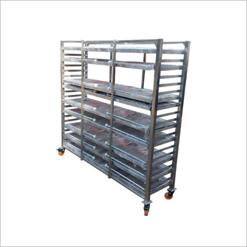 SS Folding Table Storage Rack