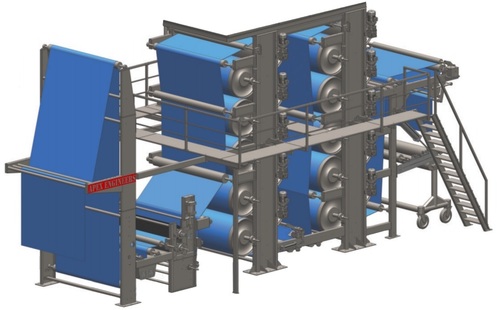 Automatic Vertical Drying Range Multi Cylinder With Mangle
