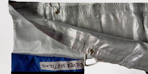 Silver Cloth - Size Range 4x4 to 40x40 Feet | Custom Sizes Available, Elegant Silver Color