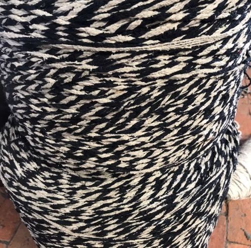 Navyblue and white yarn
