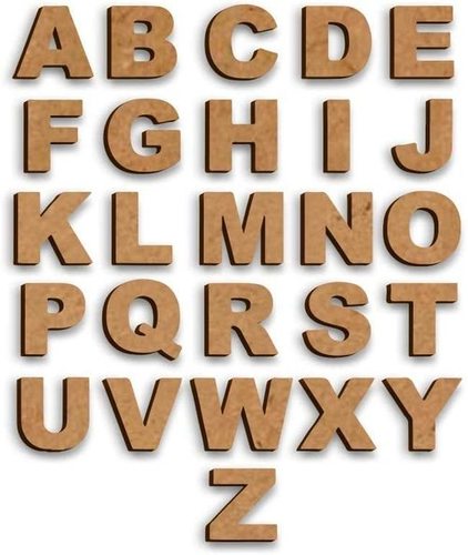 Wood Wooden Alphabet Letters