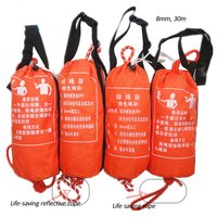 Outdoor Safety Life Rope Rescue Throw Bag Floating Lifesaving Rope Rescue Throw Reflective Escape Kit Bracelet Orange