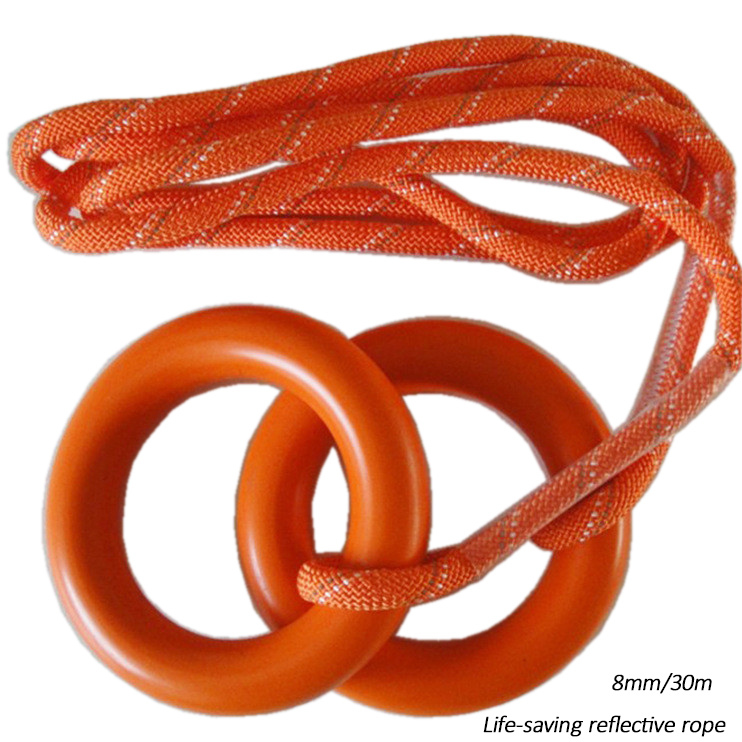 Outdoor Safety Life Rope Rescue Throw Bag Floating Lifesaving Rope Rescue Throw Reflective Escape Kit Bracelet Orange