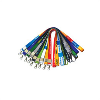 Office Multicolor Lanyard - Polyester 32x20 mm Glossy Finish | Water Resistant Digital Printing for Custom Designs