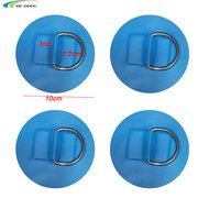 Stainess Steel D Ring Patch For Pvc Inflatable Boat Raft Kayak Canoe Surfboard Swimming Tube Self Adhesive Fitting Accessories Dimensions: 10cm  Centimeter (cm)