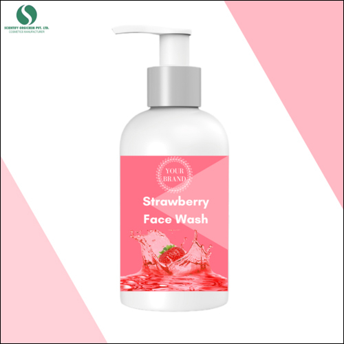 Strawberry Face Wash in Bottle