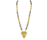 Gold Plated Mangalsutra - 24 Inch Length, Golden Color | Elegant Gold Plating For Women