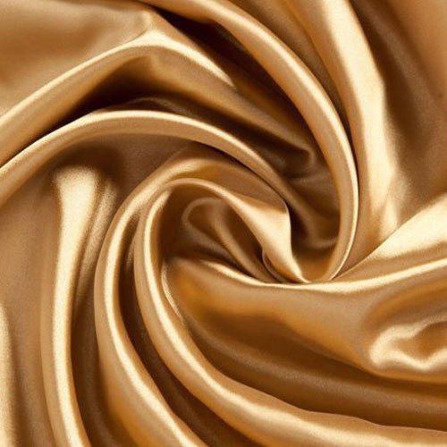 Golden Satin Fabric Length X Width: 44 Inch (In)
