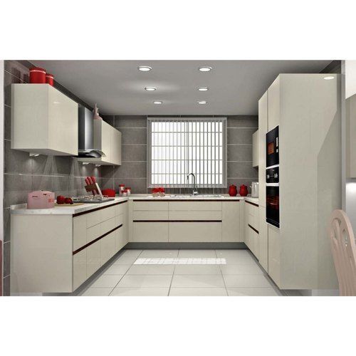 C Shaped Modular Kitchen