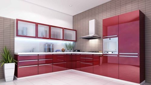 L Shaped Modular Kitchen