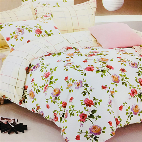 Washable Cotton Printed Comforter Bed Sheet Set