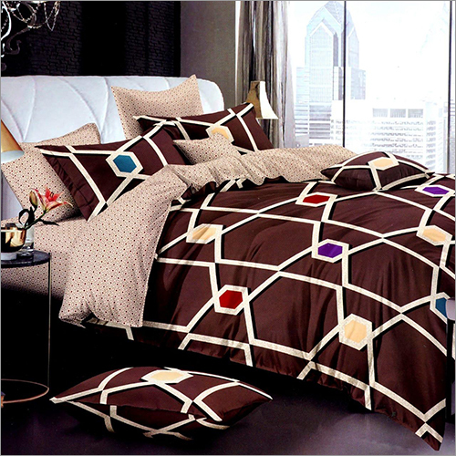 Oversized Comforter Bed Sheet Set - 100% Polyester King Size, Printed Jacquard Style | Quick Dry, Washable