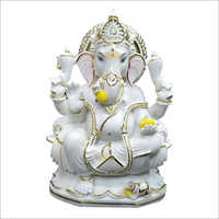 White Makrana Ganesh Statue