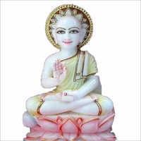 Marble Gautam Swami Statue
