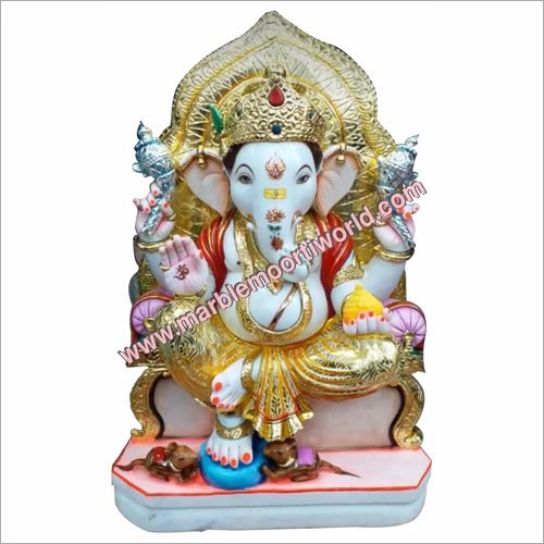 Lord Ganesha Marble Statue By MARBLE MOORTI WORLD