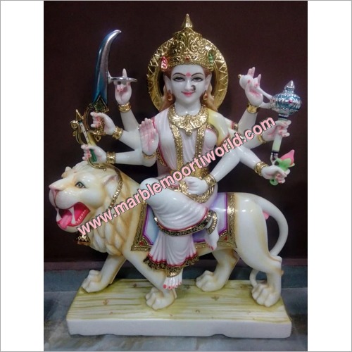 Marble Sherawali Maa Statue