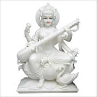 White Marble Saraswati Statue